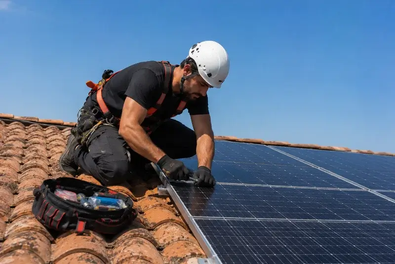 Maintenance et monitoring de panneaux solaires à la Boissière-des-Landes