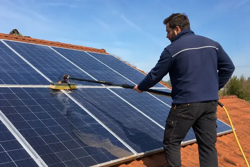 Nettoyage et entretien de panneaux solaires à la Boissière-des-Landes